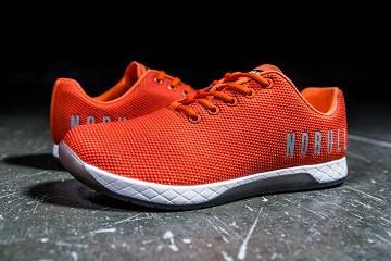 Orange Nobull Bright Orange Men's Trainers | CA W1244N